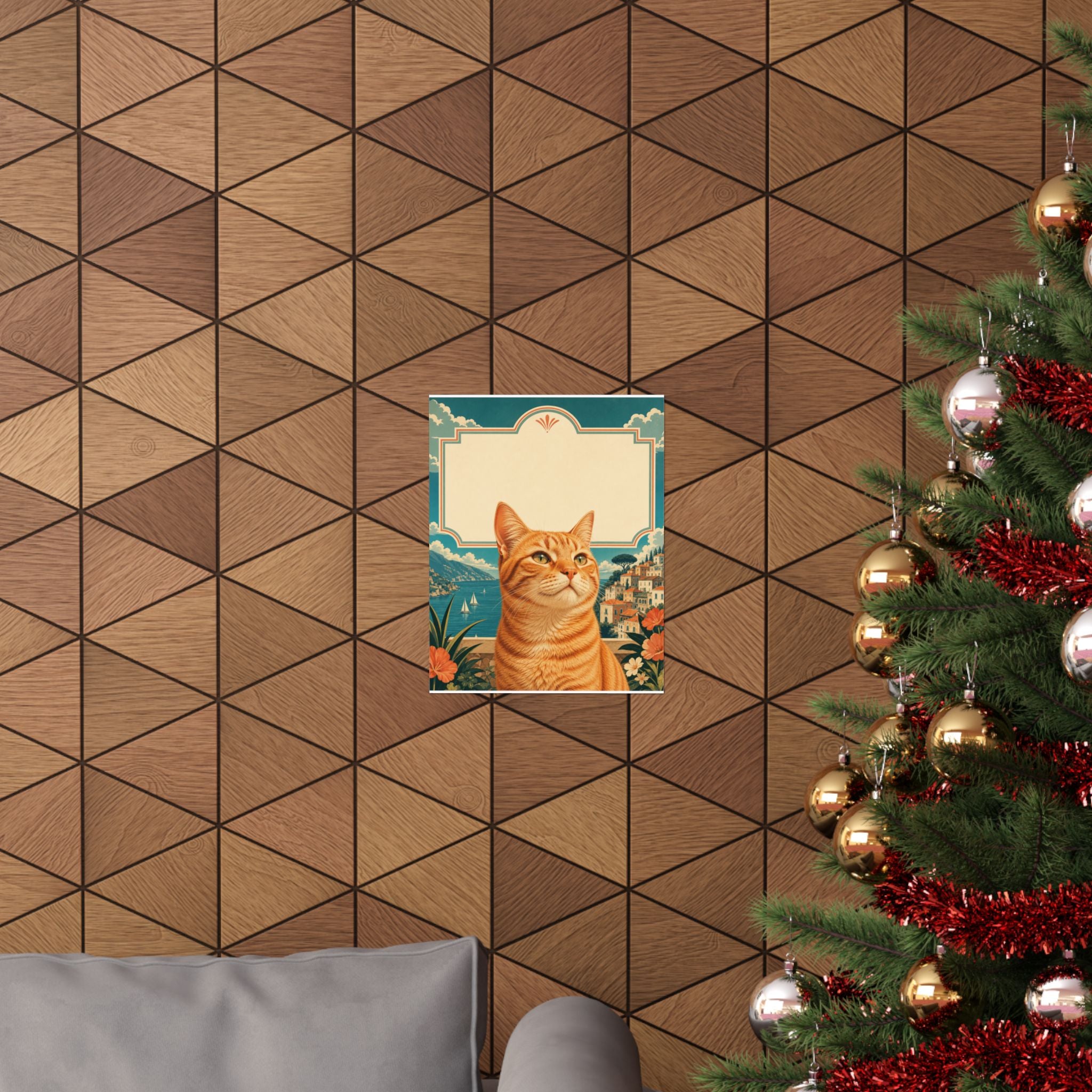 Custom Cat Name Poster From Photo