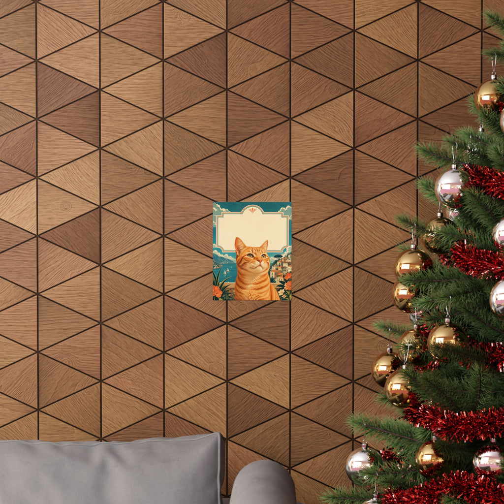 Custom Cat Name Poster From Photo