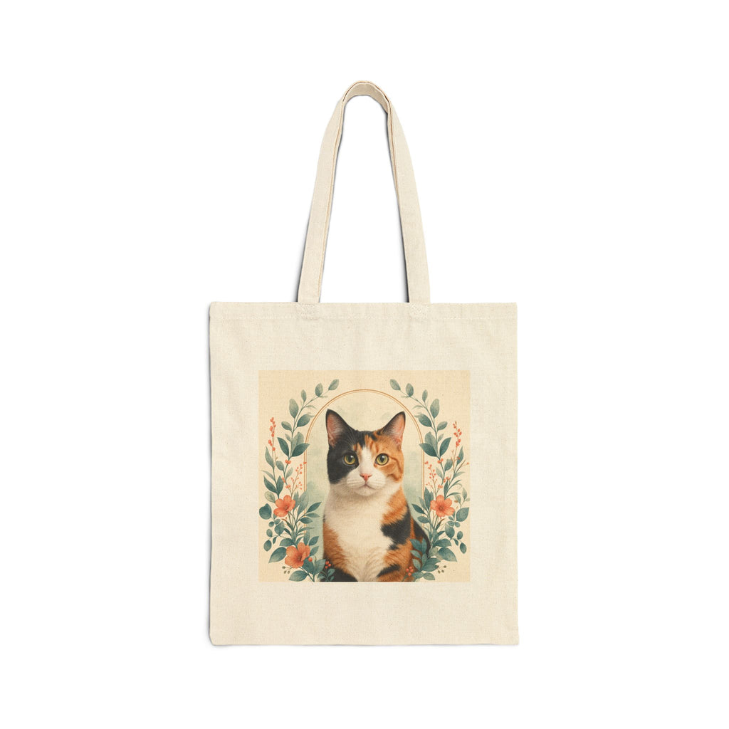 Custom Cat Portrait Tote Bag From Photo
