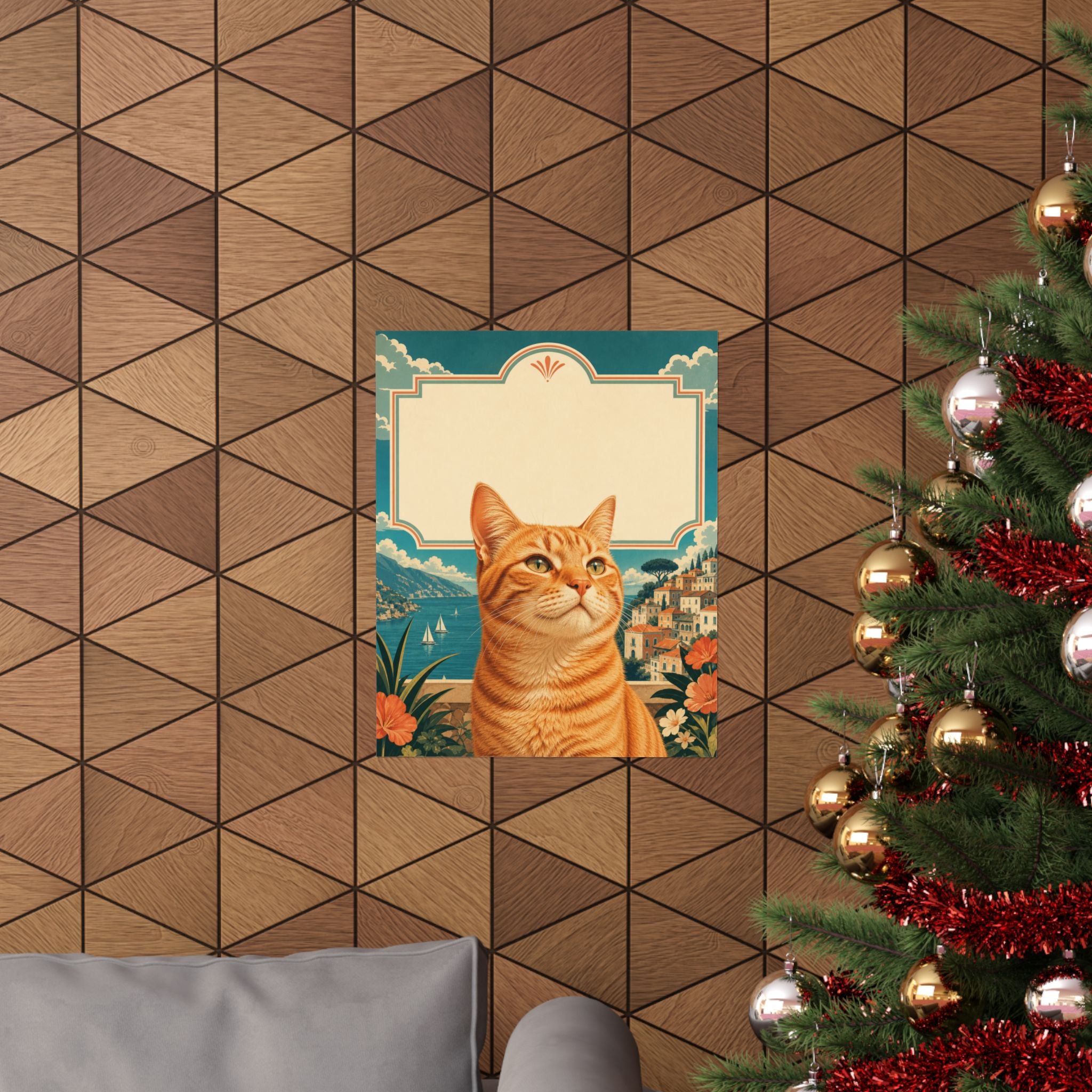 Custom Cat Name Poster From Photo