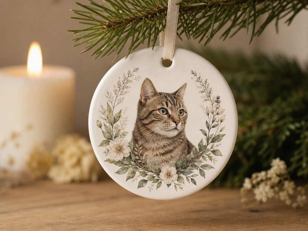 Personalized Cat Memorial Ornament