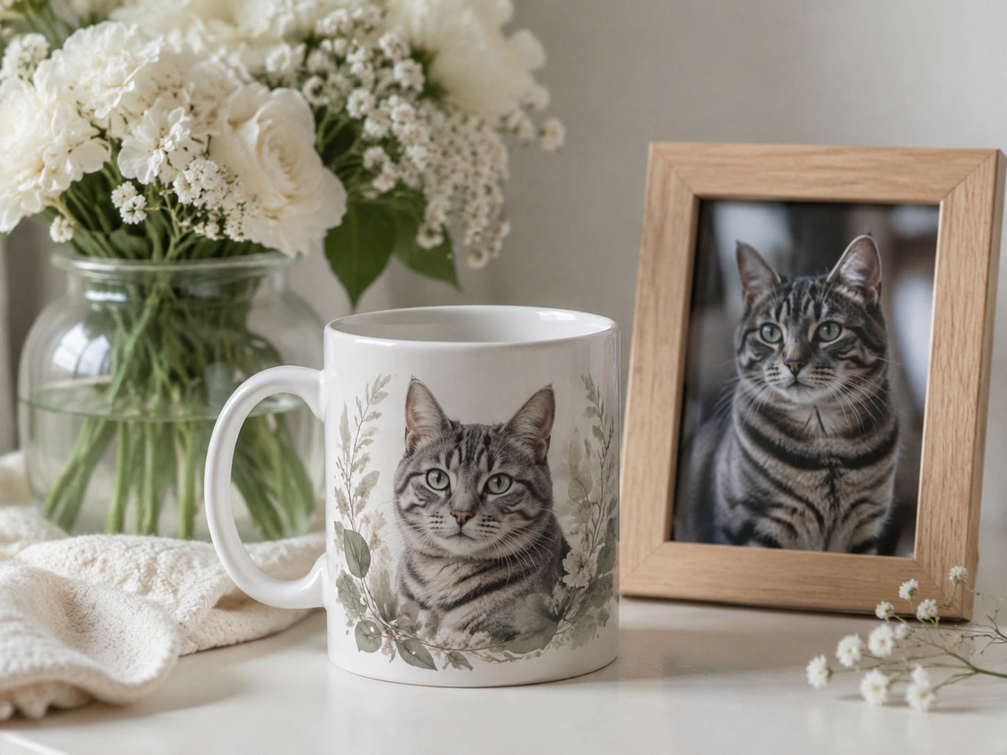 Custom Cat Memorial Mug From Photo