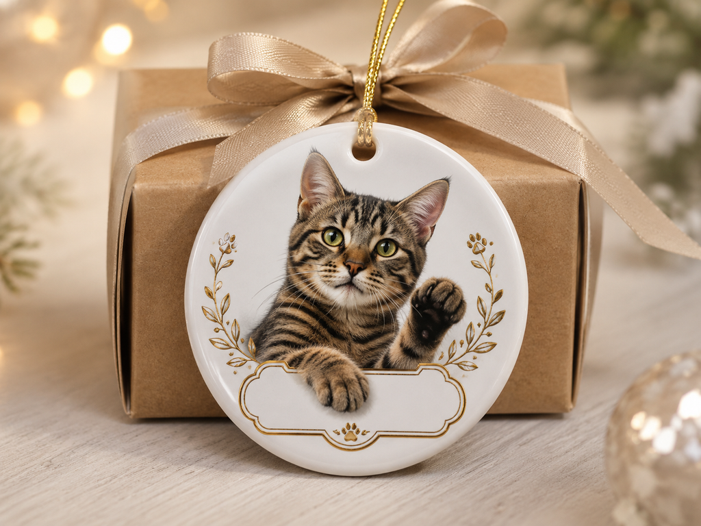 Personalized Cat Name Ornament