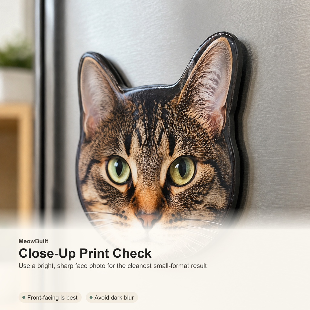 Custom Cat Photo Magnet