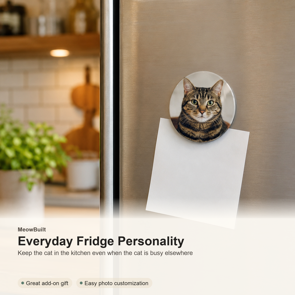 Custom Cat Photo Magnet