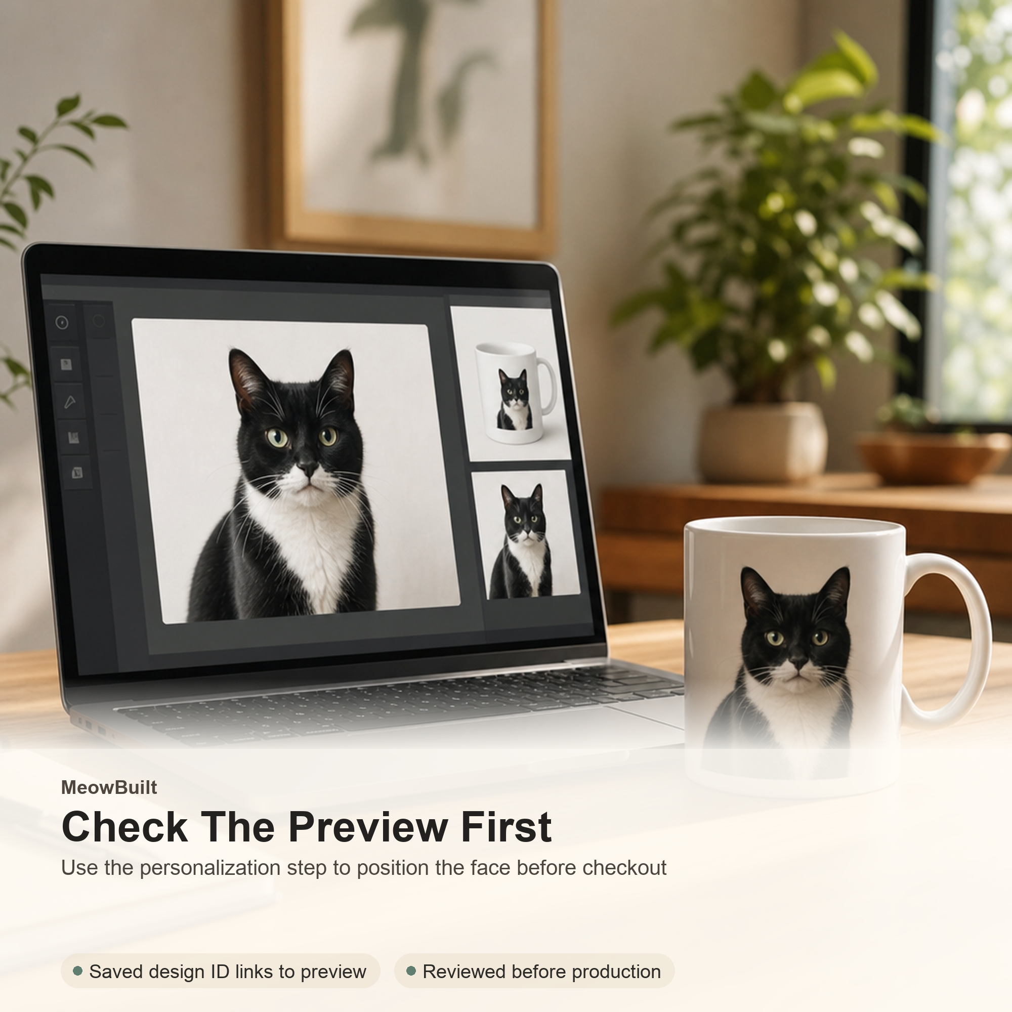 Personalized Cat Dad Mug From Photo