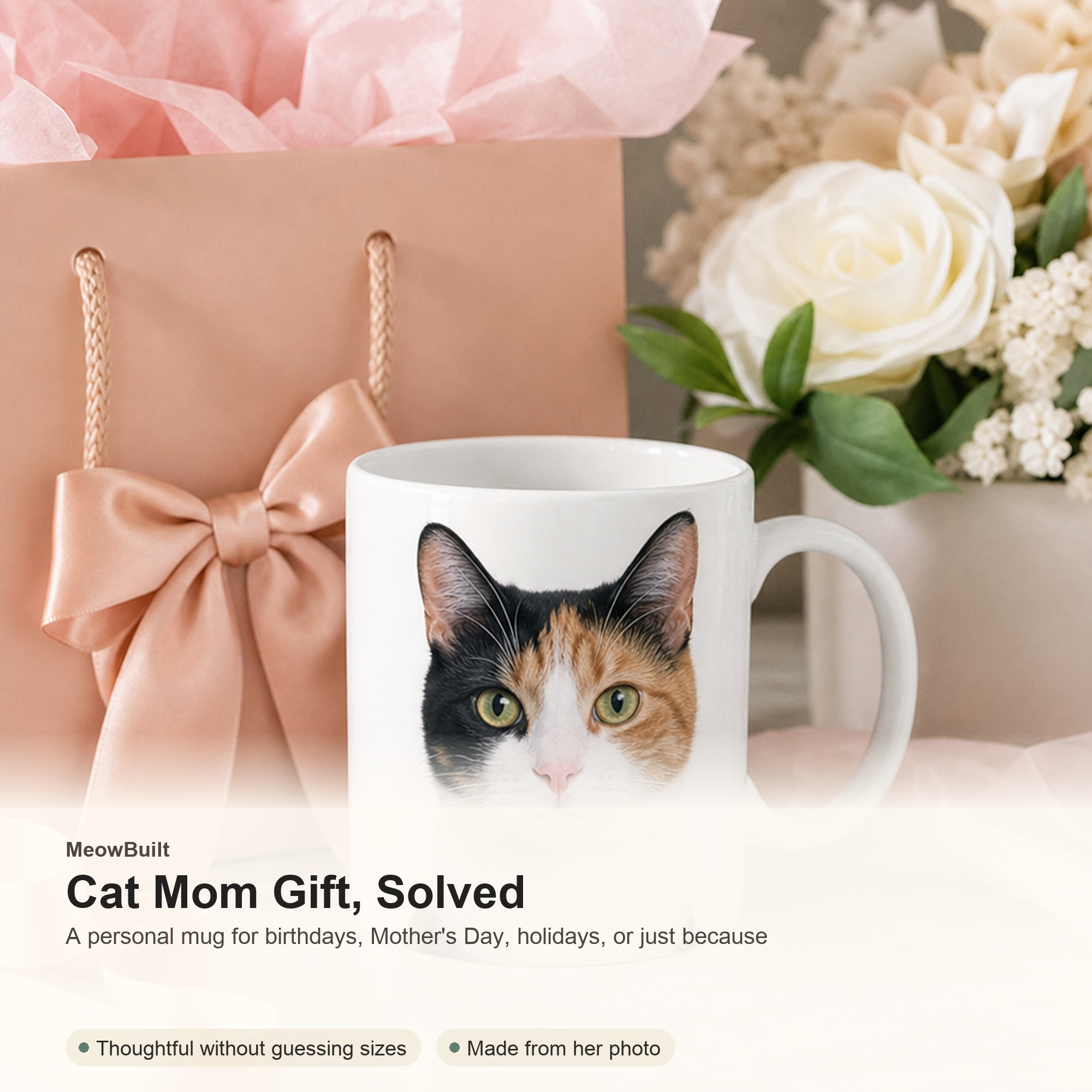 Personalized Cat Mom Mug From Photo