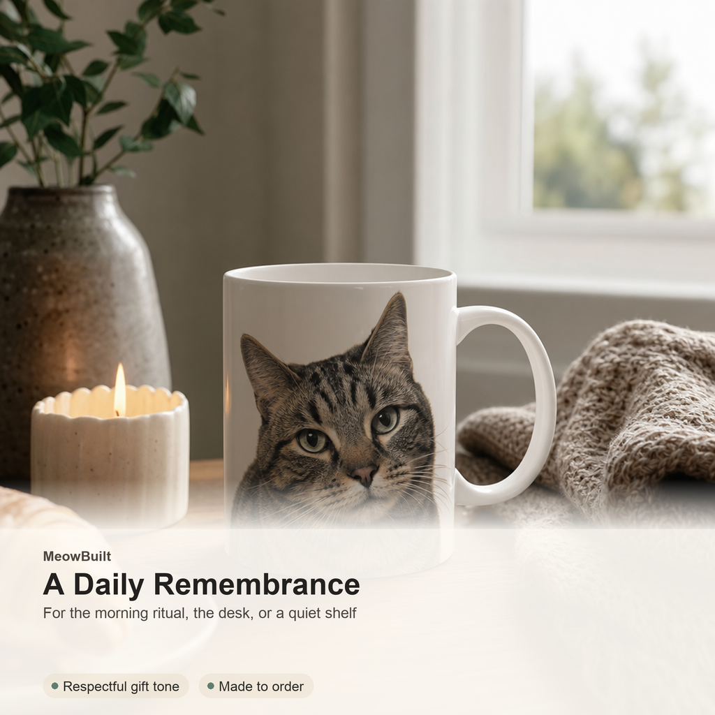 Custom Cat Memorial Mug From Photo