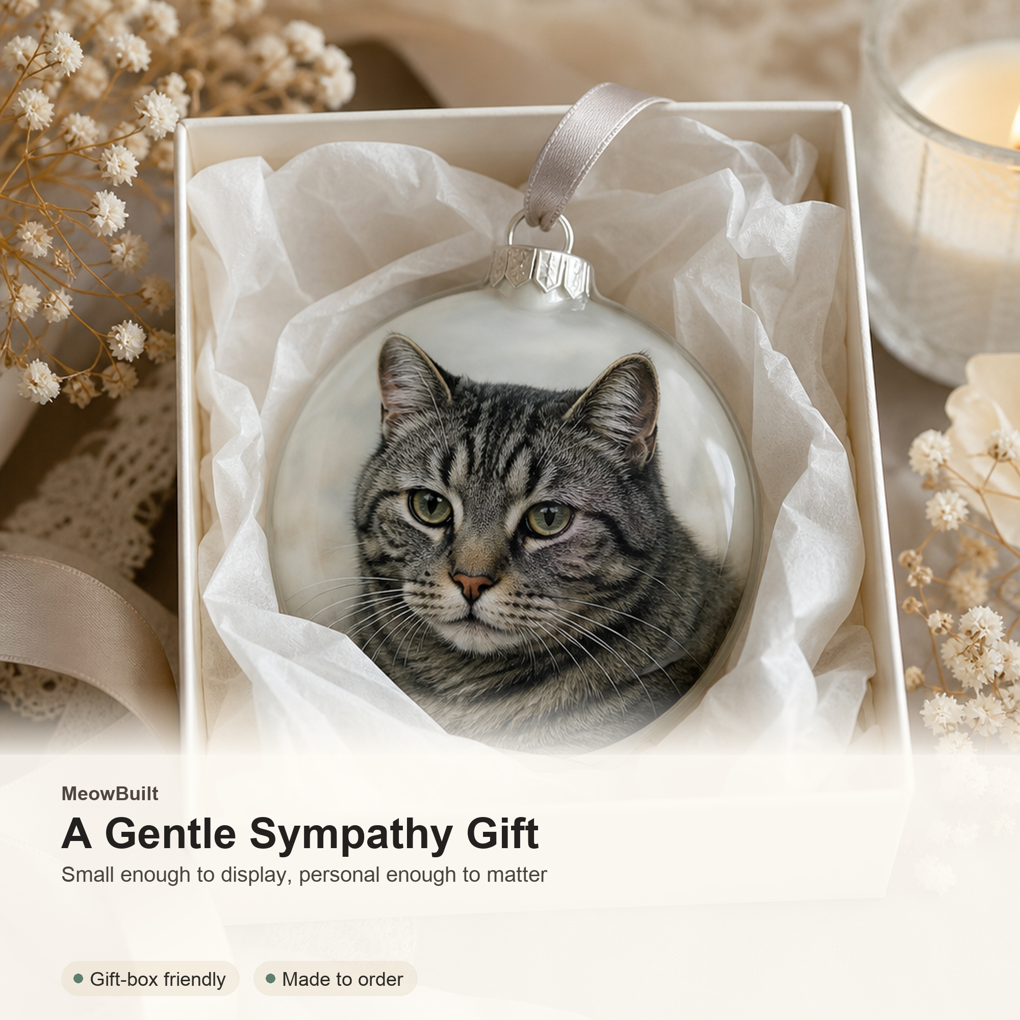 Personalized Cat Memorial Ornament