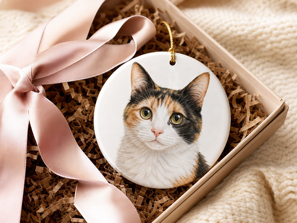 Personalized Cat Mom Ornament From Photo