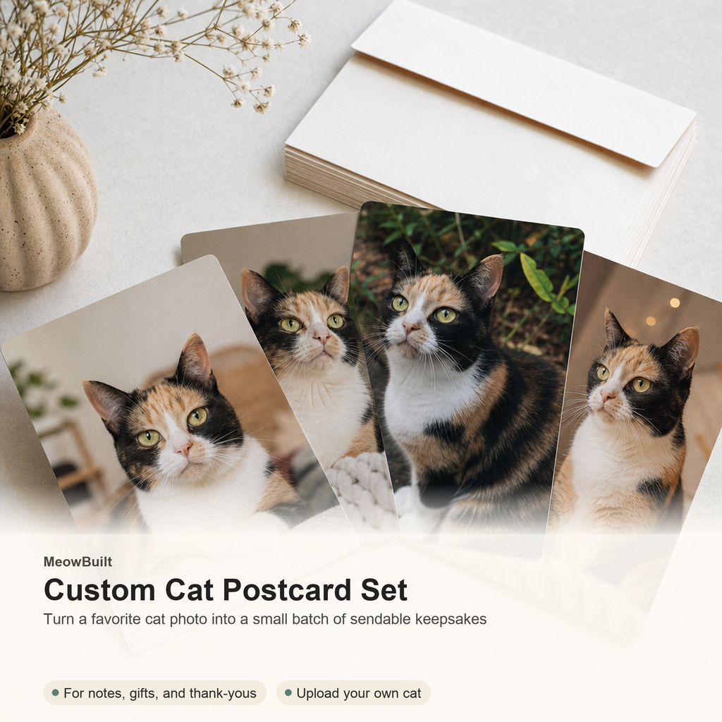 Custom Cat Photo Postcard Set
