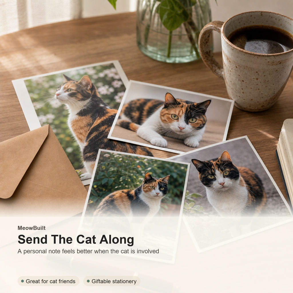 Custom Cat Photo Postcard Set